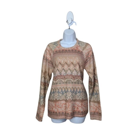 Anthropologie Women's Soft Floral Pattern Pullover Crewneck Sweater Size S - Picture 1 of 8
